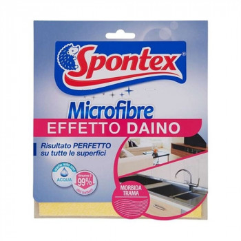 SPONTEX MICROFIBRE PANNO EFFETTO DAINO CON TRAMA MORBIDA 35X25