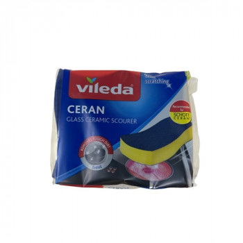 VILEDA CERAN  SPUGNA PER SUPERFICI IN VETRO CERAMICA, NON GRAFFIA 2 PZ