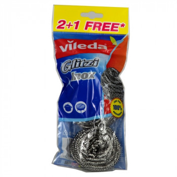 VILEDA GLITZI INOX SPIRALE 100% ANTIRUGGINE 2+1 PZ