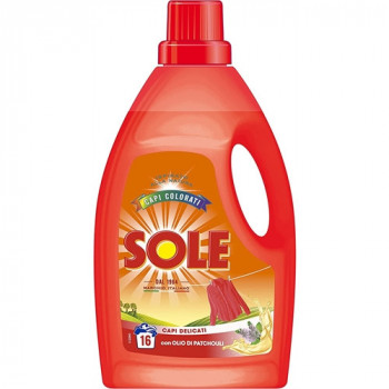 SOLE BUCATO CAPI COLORATI CON OLIO DI PATCHOULI 16 LAVAGGI 1000 ML