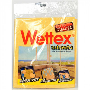 WETTEX PANNO VETRI PELLE SCAMOSCIATO SINTETICO NUOVA QUALITA'' 1 PZ