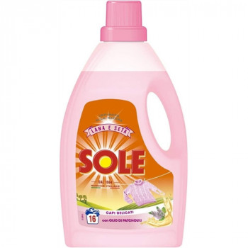 SOLE BUCATO CAPI DELICATI LANA E SETA CON OLIO DI PATCHOULI 16 LAVAGGI 1000 ML