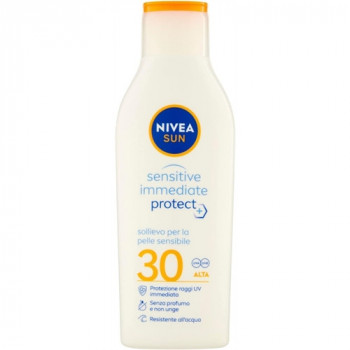 NIVEA SUN SENSITIVE PER PELLI SENSIBILI PROTEZIONE ALTA 30 SENZA PROFUMO E NON UNGE 200 ML