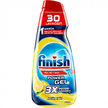 FINISH POWER GEL LIMONE ALL IN 1 MAX 30 LAVAGGI 100% STOVIGLIE PIU'' PROTETTE 600 ML