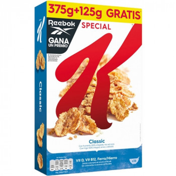 KELLOGG''S SPECIAL K CLASSICO RICCHI DI FIBRE E FERRO 450 GRAMMI