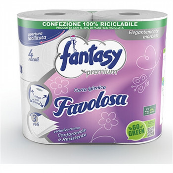 IGIENICA FANTASY FAVOLOSA PREMIUM 3 VELI CON TRAMA CONFORTEVOLE E RESISTENTE 4 PZ