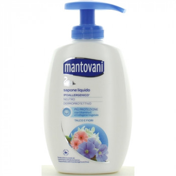 MANTOVANI SAPONE MANI TALCO E FIORI CON DOSATORE 300 ML