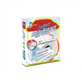 SUPERFIVE FOGLIETTI BRILLA BIANCO EXTRA EFFICACE A 30° DOPPIA AZIONE, NEUTRALIZZA IL...