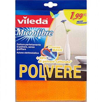 VILEDA PANNO POLVERE MICROFIBRA MAGIC 40X30 1 PZ LAVABILE IN LAVATRICE