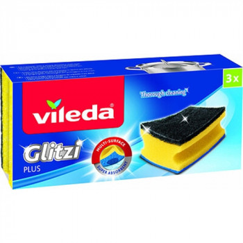 VILEDA SPUGNA GLITZI PLUS 3 PZ