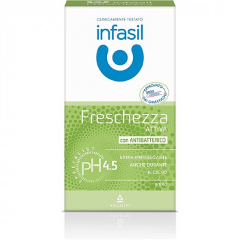 INTIMO INFASIL FRESCHEZZA ATTIVA CON ANTIBATTERICO RINFRESCANTE ANCHE DURANTE IL CICLO...