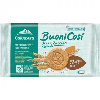 GALBUSERA BUONI COSI BISCOTTI CEREALI SENZA ZUCCHERI AGGIUNTI 300 GRAMMI