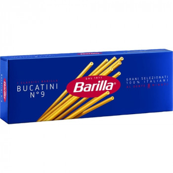 BARILLA BUCATINI N9 PASTA DI SEMOLA DI GRANO DURO 500 GRAMMI