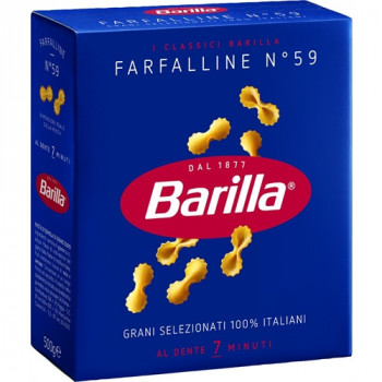 BARILLA FARFALLINE N59 PASTA DI SEMOLA DI GRANO DURO 500 GRAMMI