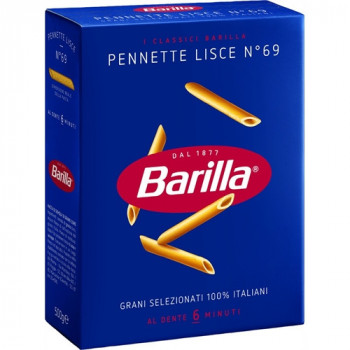 BARILLA PENNETTE LISCE N69 PASTA DI SEMOLA DI GRANO DURO 500 GRAMMI