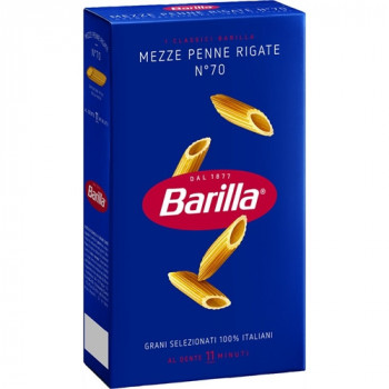 BARILLA MEZZE PENNE RIGATE N70 PASTA DI SEMOLA DI GRANO DURO 500 GRAMMI