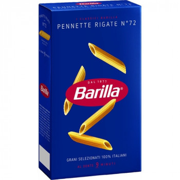 BARILLA PENNETTE RIGATE N72 PASTA DI SEMOLA DI GRANO DURO 500 GRAMMI