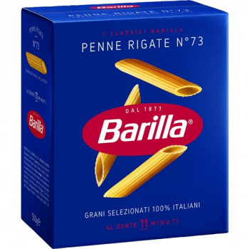 BARILLA PENNE RIGATE N73 PASTA DI SEMOLA DI GRANO DURO 500 GRAMMI