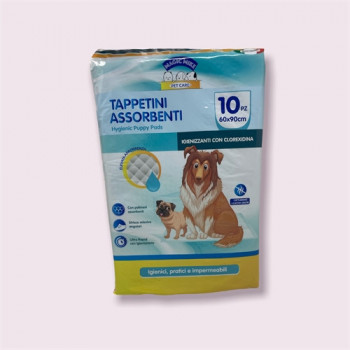 PET TAPPETI ASSORBENTI MULTIUSO ANIMALI 60X90 10 PZ