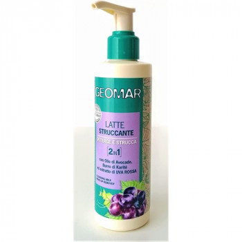 GEOMAR LATTE STRUCCANTE 2IN1 DETERGE E STRUCCA CON OLIO DI AVOCADO, BURRO DI KARITE''...