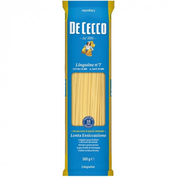 DE CECCO LINGUINE N7 PASTA DI SEMOLA DI GRANO DURO 500 GRAMMI