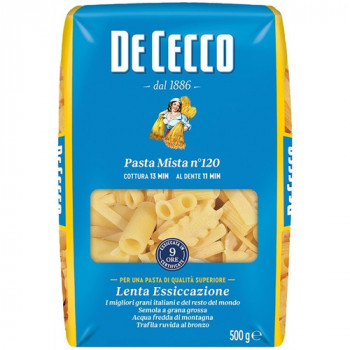 DE CECCO PASTA MISTA N120 PASTA DI SEMOLA DI GRANO DURO 500 GRAMMI