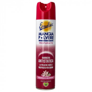 EMULSIO SPRAY MANGIA POLVERE ANTISTATICO  PROFUMATO GELSOMINO E MAGNOLIA MULTISUPERFICE...