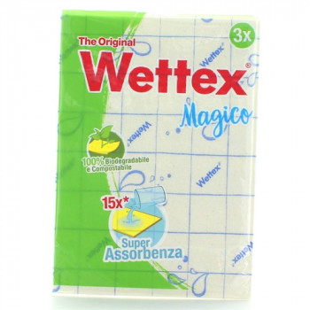 WETTEX PANNO MAGICO SUPER ASSORBENZA NON LASCIA PELUCCHI 3 PZ