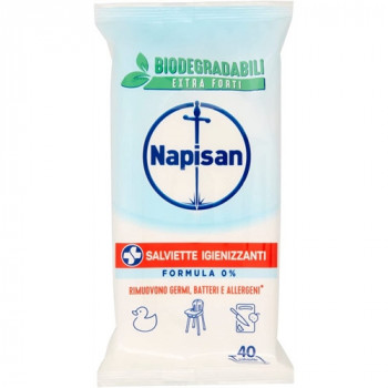 NAPISAN SALVIETTE IGIENIZZANTE FORMULA 0% PZ 40