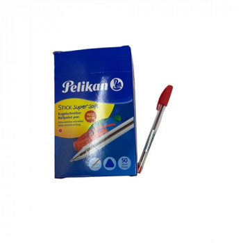 SET 5 PZ PENNA ROSSO A SFERA STICK SUPER SOFT