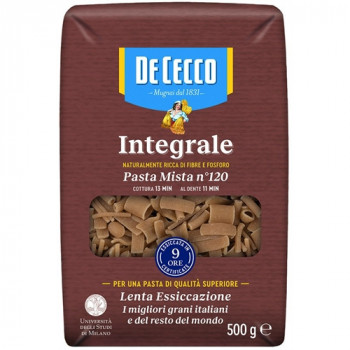 DE CECCO PASTA MISTA INTEGRALE 500 GRAMMI