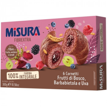 MISURA CORNETTO FARCITI FIBRA EXTRA FRUTTI DI BOSCO 308 GRAMMI