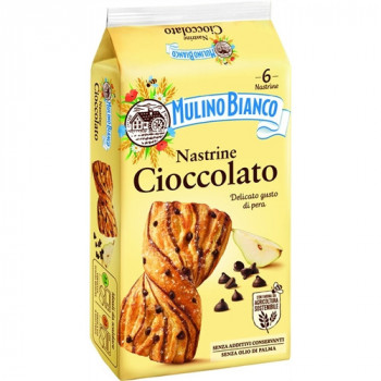 MULINO BIANCO NASTRINE CON GOCCE DI CIOCCOLATO CONFEZIONE DA 6 PZ 240 GRAMMI