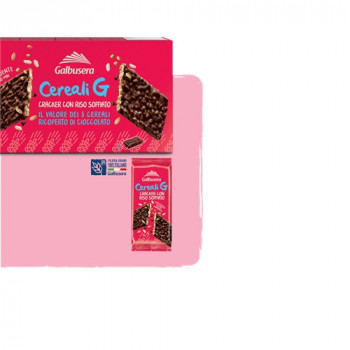 GALBUSERA CEREALI G CRACKER CON RISO SOFFIATO AI 5 CEREALI RICOPERTO DI CIOCCOLATO...