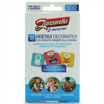 ZANZARELLA ADESIVI BABY PER VESTITI/CULLA/PASSEGGINO/ZAINO E SCARPE REPELLENTE CONTRO...