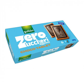 GULLON ZERO ZUCCHERI BISCOTTO CON CIOCCOLATO FONDENTE 4X150 GRAMMI