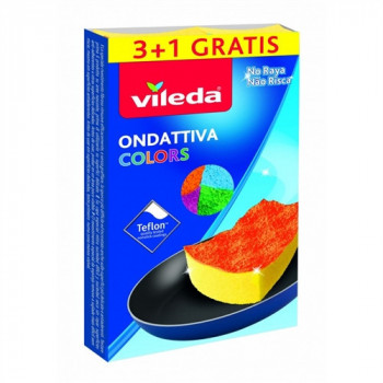 VILEDA ONDATTIVA COLORS NON GRAFFIA 3+1 PZ TEFLON