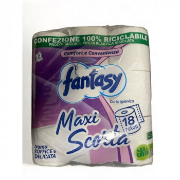 IGIENICA FANTASY MAXI SCORTA 18 ROTOLI 2 VELI CON TRAMA SUPER DELICATA