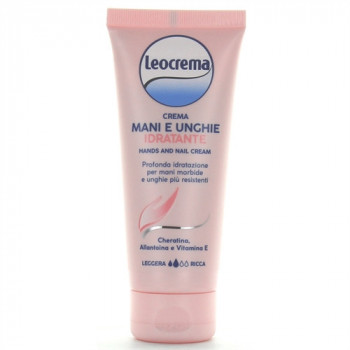 LEOCREMA MANI & UNGHIE IDRATANTE CON CHERATINA E VITAMINA E 100 ML POCKET DA BORSA