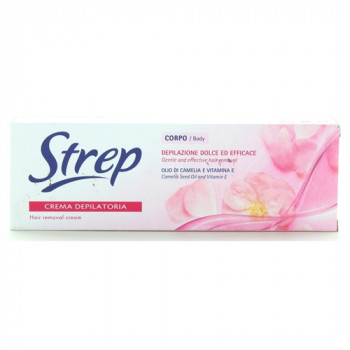 STREP CREMA DEPILATORIA CORPO CON OLIO DI CAMELIA E VITAMINA E 150 ML