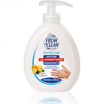 FRESH & CLEAN SAPONE MANI CON DOSATORE IGIENIZZANTE CON ANTIBATTERICO 300 ML