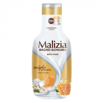 MALIZIA BAGNOSCHIUMA CREMOSO CON MIELE E ZENZERO 1000 ML