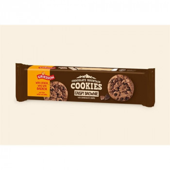 GRIESSON COOKIES CRISPY BROWNIE AL CIOCCOLATO 150  GRAMMI