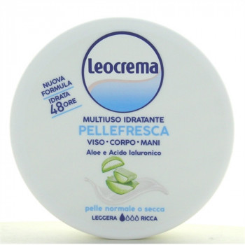 LEOCREMA MANI PELLEFRESCA MULTIUSO IDRATANTE VISO/CORPO/MANI CON ALOE E ACIDO...