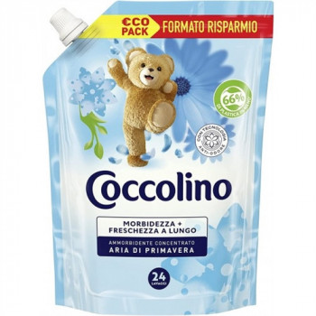 COCCOLINO AMMORBIDENTE CONCENTRATO 24 LAVAGGI ARIA DI PRIMAVERA ECORICARICA 600 ML