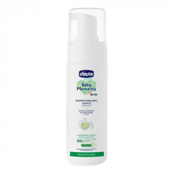 CHICCO BABY MOMENTS KIDS SHAMPOO E BALSAMO SOUFFLE'' SENZA LACRIME CON MANDORLA E PESCA...