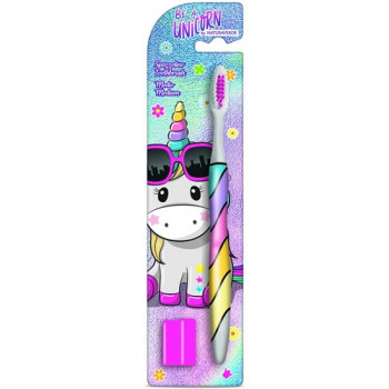 UNICORN SPAZZOLINO MEDIUM BABY CON CUSTODIA 1 PZ