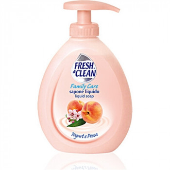 FRESH & CLEAN SAPONE MANI CON DOSATORE YOGURT E PESCA 300 ML