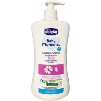 CHICCO BABY MOMENTS BAGNO CORPO SENZA LACRIME RELAX CON MALVA E GLICERINA 500 ML