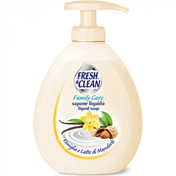 FRESH & CLEAN SAPONE MANI CON DOSATORE VANIGLIA E LATTE DI MANDORLA 300 ML